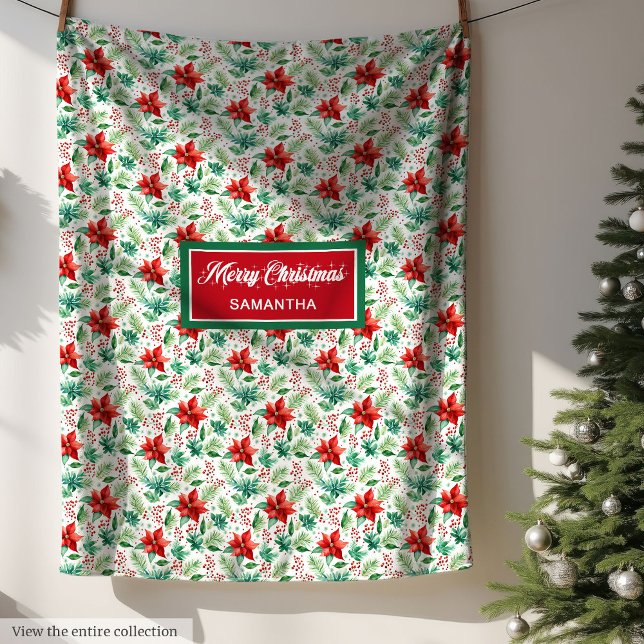 Trendy watercolor custom name classic gift fleece (Trendy watercolor custom name classic gift fleece)