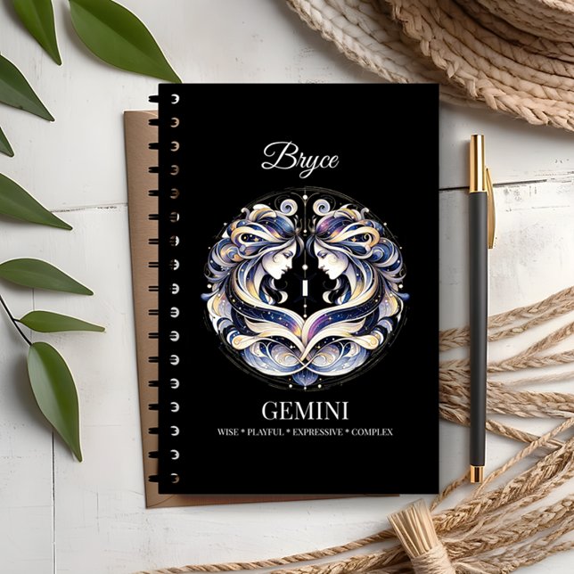 Trendy Watercolor Gemini Zodiac Journal (Creator Uploaded)
