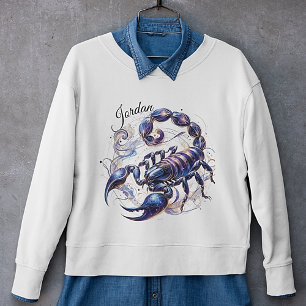 Trendy Watercolor Scorpio Zodiac Sweatshirt