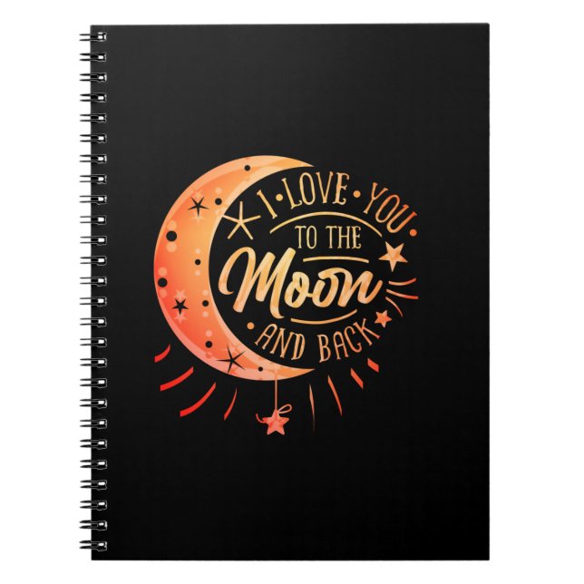 Trendy Wedding Anniversary Birthday Christmas Gift Notebook (Front)