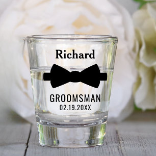 Trendy Wedding Bachelor Party Favours Groomsman Shot Glass