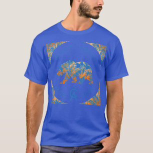 Trendy West Coast California Bear Floral Pattern P T-Shirt