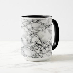 Trendy White Marble Stone - Mug