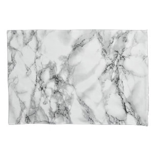 Trendy White Marble Stone Pillowcase