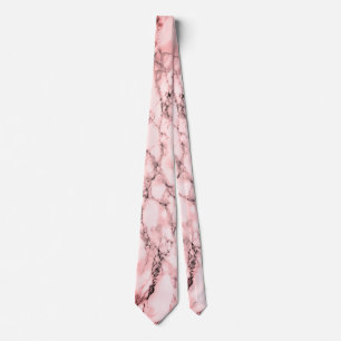 Trendy White Marble Stone - Rose Tie
