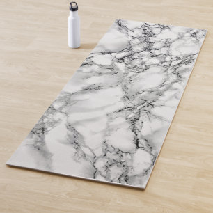 Trendy White Marble Stone - Yoga Mat