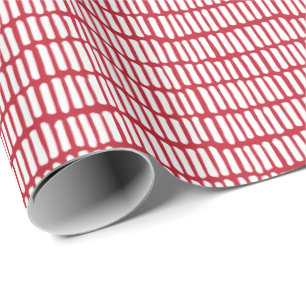 Trendy white sketched lines design wrapping paper