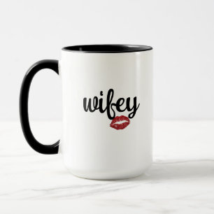 Trendy Wife Mug, Personalised Text Coffee Mug