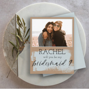 Trendy will you be my bridesmaid photo