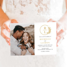 Trendy Wreath Editable Colour Photo Wedding