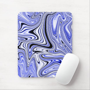Trendy Yellow Marble Swirl Mouse Mat