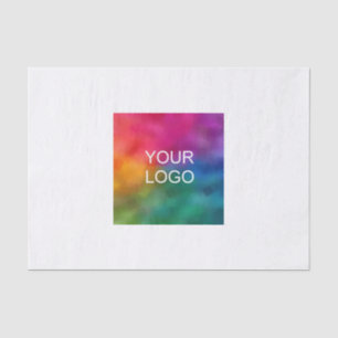 Trendy Your Business Logo Here Template Plain Tissue Paper