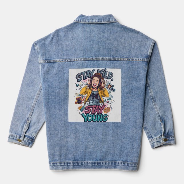 Trendy Youth  Denim Jacket (Back)