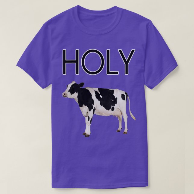 Trendy z unisex adult  Holy Cow , Red, Small US  T-Shirt (Design Front)