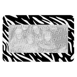 Trendy Zebra Flexible 4 x 6 Magnetic Photo Frame Magnet