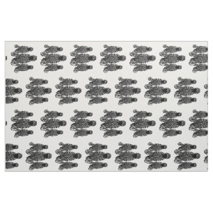 Trendy Zebra Herd on Zebra Print Fabric