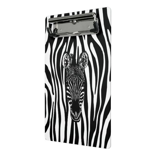 Trendy Zebra  Herd on Zebra Print Mini Clipboard (Angled2)