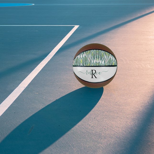 Trendy Zebra Pattern | Monogram Basketball (Creator Uploaded)