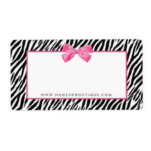 Trendy Zebra Print With Chic Pink Bow Boutique