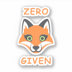 Trendy Zero Fox Given phrase Emoji Cartoon