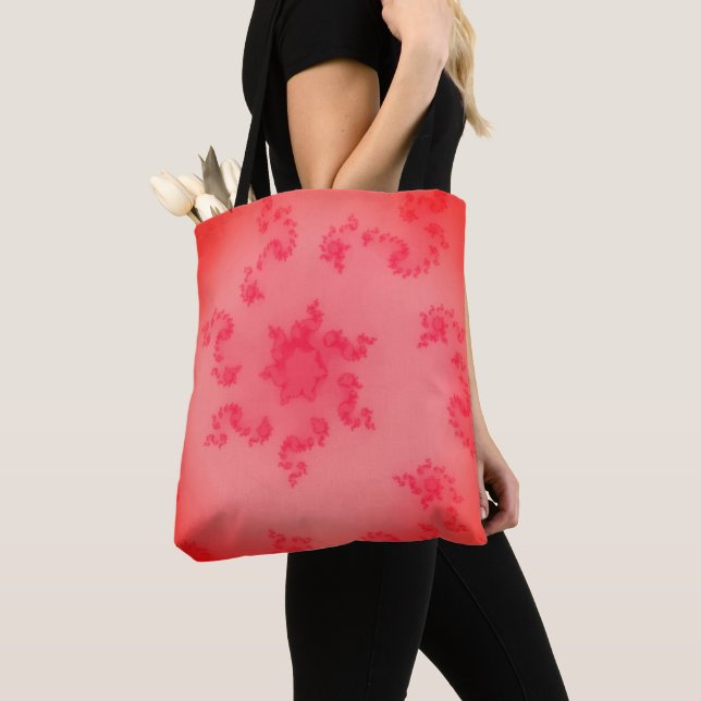 Trent Colour Coral Tote Bag (Close Up)