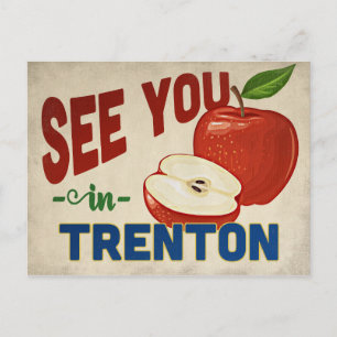 Trenton New Jersey Apple - Vintage Travel Postcard