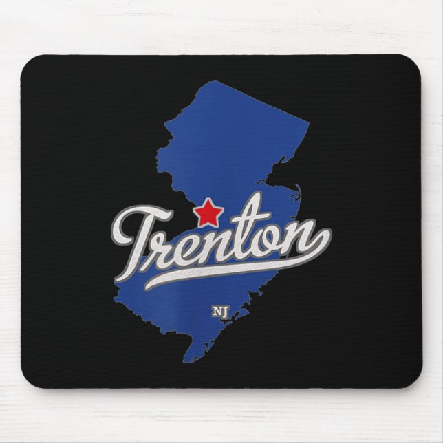 Trenton New Jersey Nj Map  Mouse Mat (Front)
