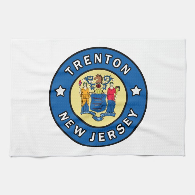 Trenton New Jersey Tea Towel (Horizontal)