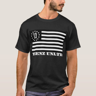 Trenz Unltd. - 13 Stars & Stripes Flag Black Tee