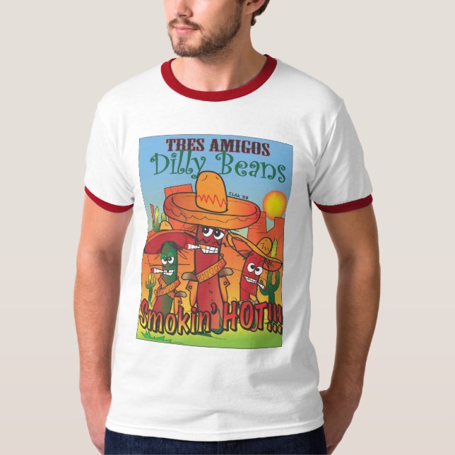 tres amigos Dilly Beans T-Shirt (Front)