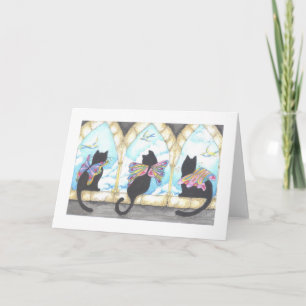 Tres Catos... 3 Cats Card