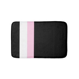 Très Chic Black Stripes Bath Mat