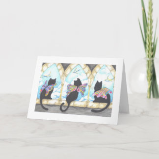 Tres Gatos ... 3 Cats Card