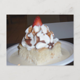 Tres Leches Cake Postcard