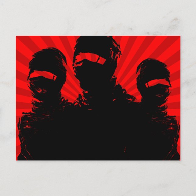 tres ninjas. postcard (Front)
