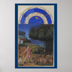 Très Riches Heures - November Poster