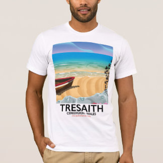 Tresaith, Ceredigion beach Wales seaside poster T-Shirt