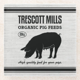 TRESCOTT MILLS GLASS COASTER