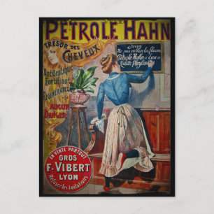 Tresor des Cheveux Vintage Antiseptic Ad Postcard