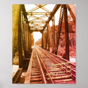 Trestle Bridge Inspirational Print