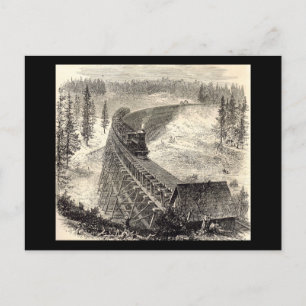 Trestle Bridge on the Pacific Railway Postcard