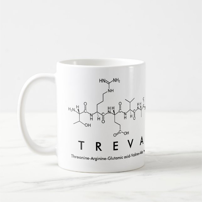 Treva peptide name mug (Left)
