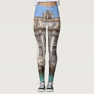 Trevi Fountain at early morning - Rome, Italy Leggings