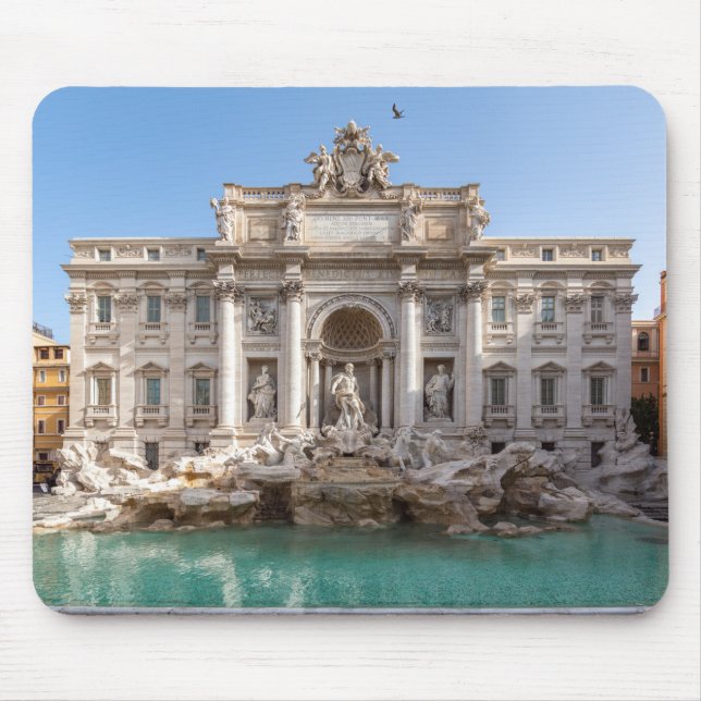 Trevi Fountain at early morning - Rome, Italy Mouse Mat (Front)