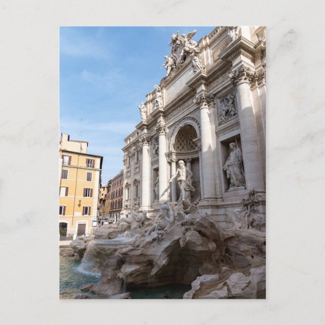 Trevi Fountain at early morning - Rome, Italy Postcard (Front)