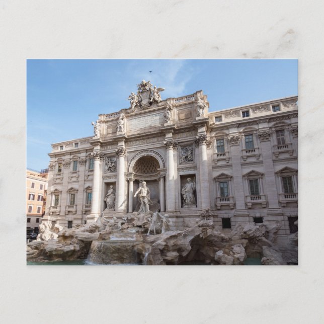 Trevi Fountain at early morning - Rome, Italy Postcard (Front)