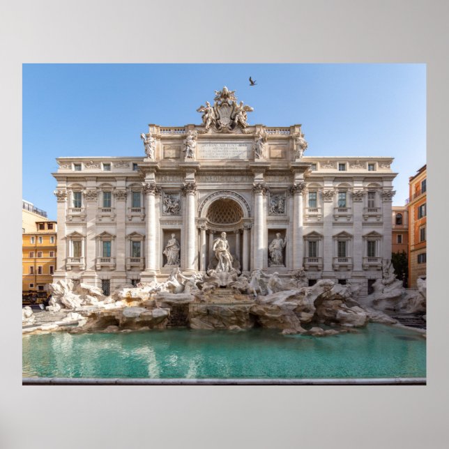 Trevi Fountain at early morning - Rome, Italy Poster (Front)