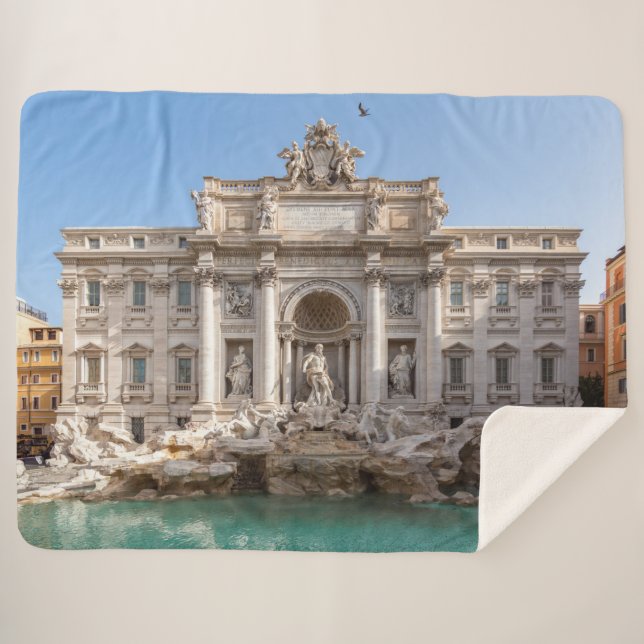 Trevi Fountain at early morning - Rome, Italy Sherpa Blanket (Front (Horizontal))