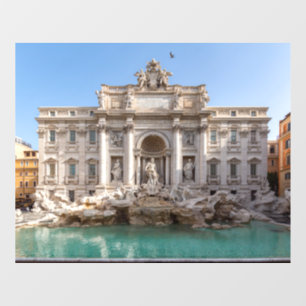 Trevi Fountain at early morning - Rome, Italy Window Cling