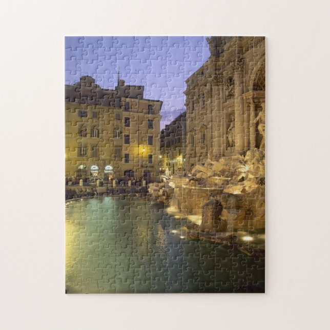 Trevi Fountain at night, Rome, Lazio, Italy Jigsaw Puzzle (Vertical)